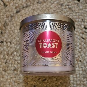 Champagne Toast Scented Candle - Pink and Silver